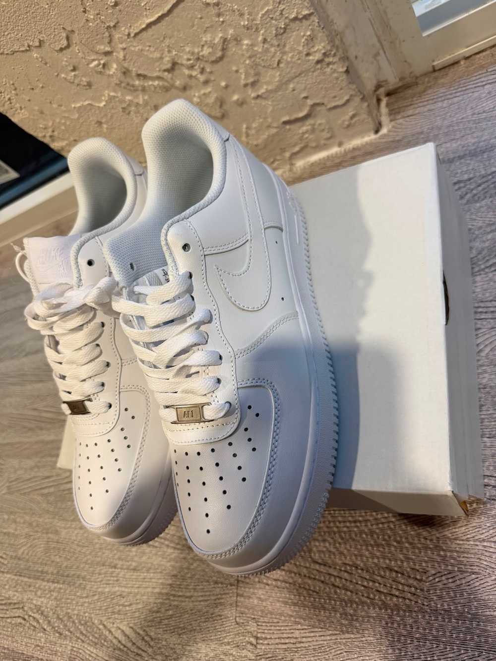 White men’S Low-Top Leather Sneakers - Classic Casual